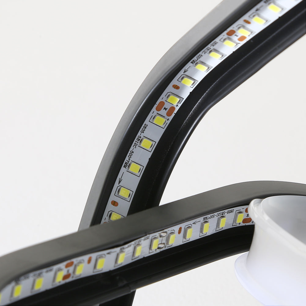 Lámpara de techo LED moderna de 24 W, 2 lámparas de techo de forma cuadrada oblicua de aluminio, lámpara de techo de metal negro, para balcón de entrada de pasillo, luz blanca fría/6500 K