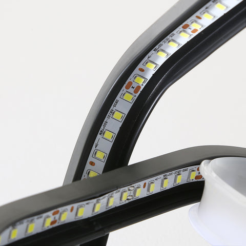 Lámpara de techo LED moderna de 24 W, 2 lámparas de techo de forma cuadrada oblicua de aluminio, lámpara de techo de metal negro, para balcón de entrada de pasillo, luz blanca fría/6500 K