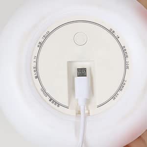 Luz Nocturna para Niños, Luz LED de 7 Colores Luz Nocturna LED Recargable para Niños con USB, Luz Nocturna de Silicona Suave al Tacto, Luz Nocturna Linda Portátil para Bebé, Niños y Niñas Regalo