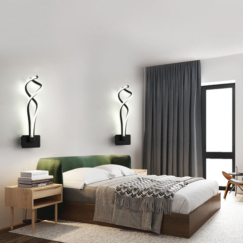 Lámpara de pared LED, lámpara de pared de cabecera de 13 W, lámpara de pared de aluminio para dormitorio, sala de estar, escaleras, pasillo