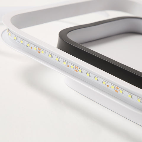 Lámpara de Techo LED, Lámpara de Techo Moderna 30W 3300lm, Lámpara de Techo de Acrílico y Metal 6000K, para Sala de Estar Dormitorio Comedor