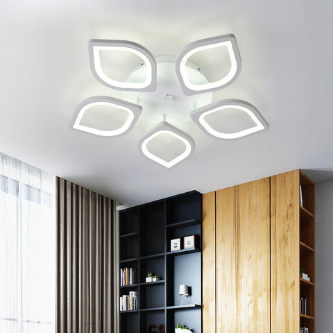 Lámpara de techo LED, lámpara de techo empotrable, lámpara de techo LED moderna para sala de estar, dormitorio, diámetro 60 cm, blanco frío/60 W