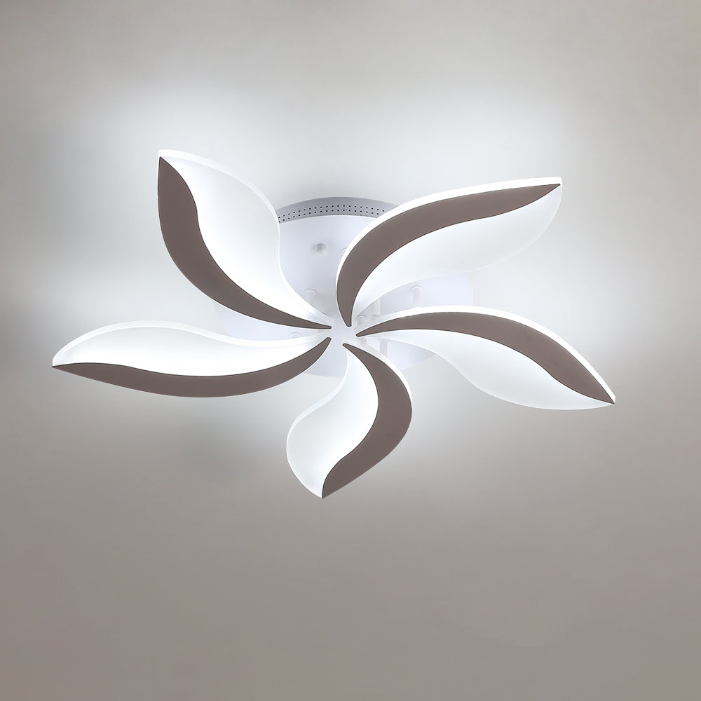 Plafonnier LED en Acrylique, Lampe de Plafond Moderne 48W