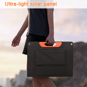 Panel solar portátil plegable de 75 W, 3 puertos DC/PD 45 W/QC3.0/USB compatible con la mayoría de generadores solares portátiles/estaciones eléctricas/teléfonos/portátiles para viajes/camping/RV
