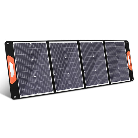 150W 20V Bolsa plegable solar ligera Silicio monocristalino Negro Camping Remolque Coche Océano