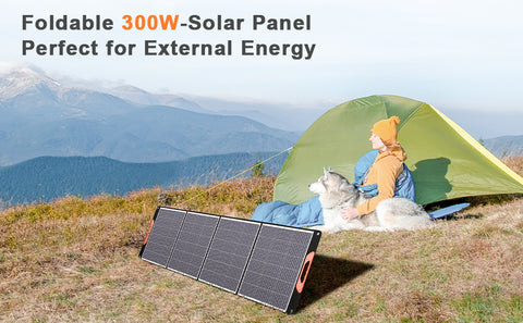 Kit de panel solar plegable portátil monocristalino de 200 W con 1 puerto USB para exteriores