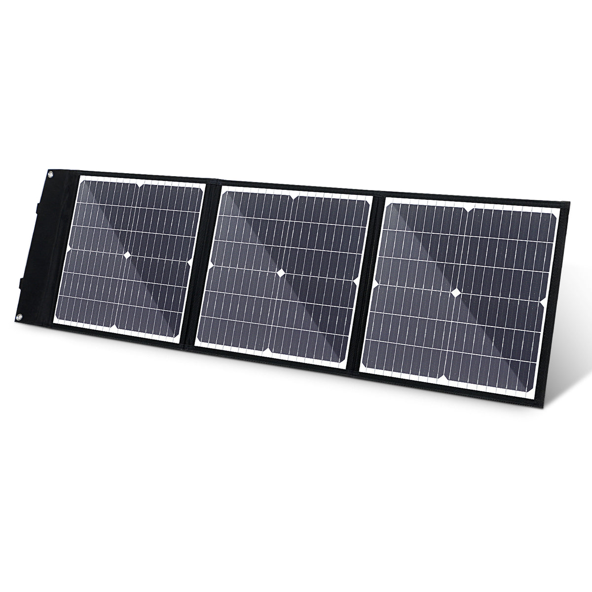 Panel solar MonocBN plegable y eficiente de 75W, bolsa plegable de viaje con cargador para exteriores con 3 paneles solares DC/USB/TYPE-C