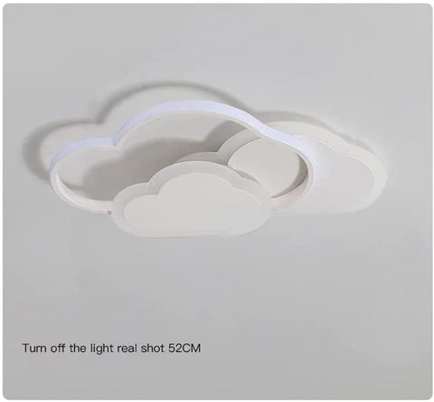 Lámpara de techo LED, iluminación de techo para decoración del hogar, lámpara de acrílico blanca de 36 W, lámpara de techo en forma de nube para dormitorio, sala de estar, comedor, luz cálida de 3000 K