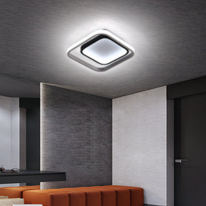 Lámpara de Techo LED, Lámpara de Techo Moderna 30W 3300lm, Lámpara de Techo de Acrílico y Metal 6000K, para Sala de Estar Dormitorio Comedor