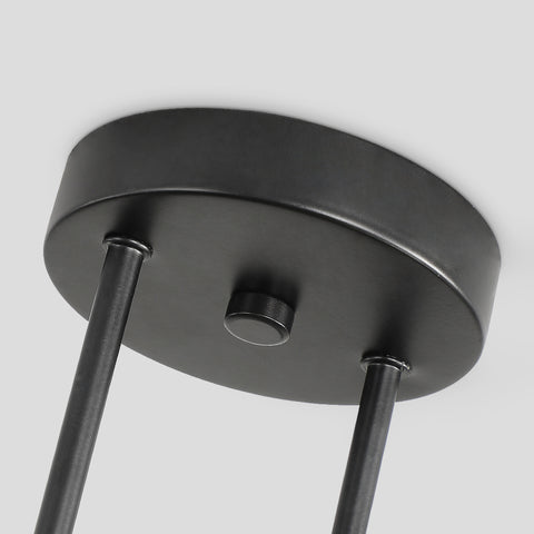 Lámpara de araña Sputnik moderna, lámpara colgante industrial de 4 luces, lámpara de techo de montaje semiempotrado E27 para comedor, sala de estar, cocina, oficina, cafetería, restaurante (bombilla no incluida)