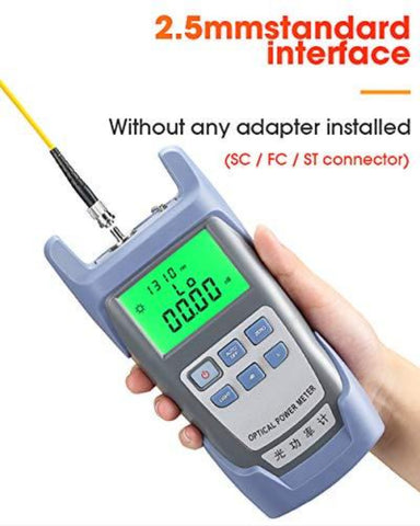 Probador de cable óptico del fotómetro de fibra óptica FTTH Probador de fibra óptica -70 dBm a +10 dBm