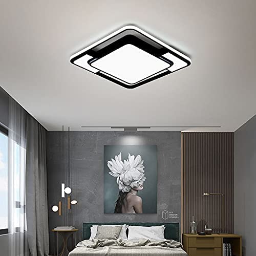 Plafonnier LED, Lampe de Plafond LED Carré Moderne, 48W