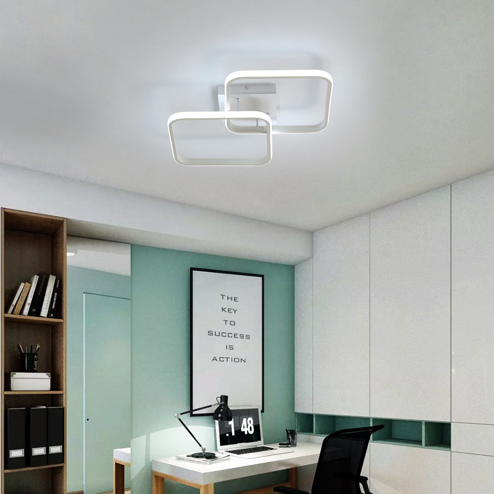 Plafonnier carré Moderne, LED lustres, Lampe de Plafond Acrylique 42W