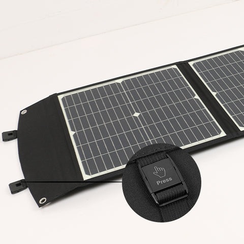 Panel Solar portátil de carga rápida plegable, cargador de batería Solar de 20V y 75W, banco de energía para teléfono, RV, relojes al aire libre, CC + USB