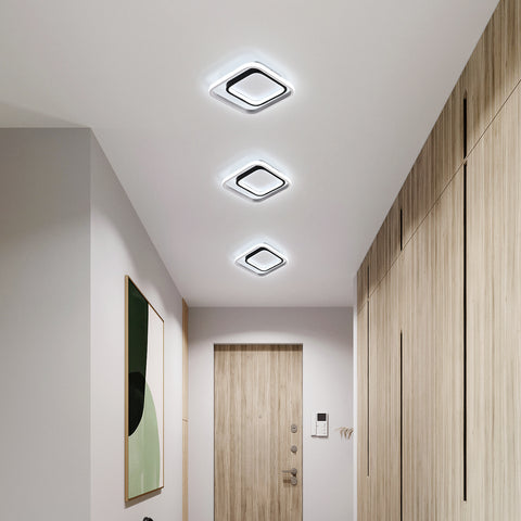 Lámpara de Techo LED, Lámpara de Techo Moderna 30W 3300lm, Lámpara de Techo de Acrílico y Metal 6000K, para Sala de Estar Dormitorio Comedor