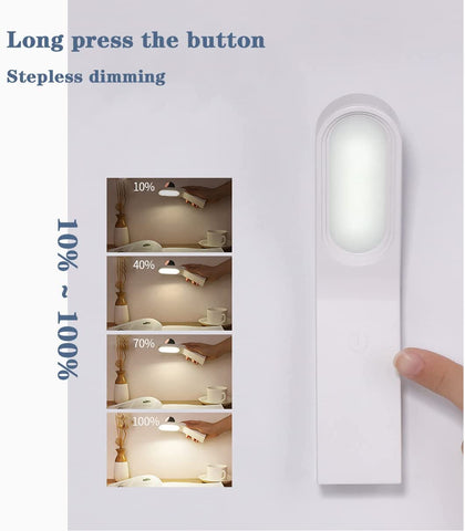 Lámpara de escritorio LED, lámpara de noche regulable, 10 niveles de brillo, protección ocular con control táctil flexible, lámpara de escritorio con puerto USB, lámpara de pared de diseño magnético