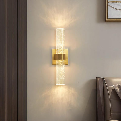 Lámpara de pared LED moderna con forma de línea, luz blanca cálida de 3000K para dormitorio, sala de estar, pasillo y entrada