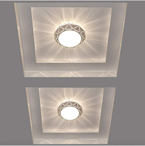 Lámpara De Techo LED Moderna Lámpara De Techo Polígono Montaje En Superficie 8W 220V Luz Blanca Para Sala De Estar Pasillo Escalera Cocina Diámetro 22cm