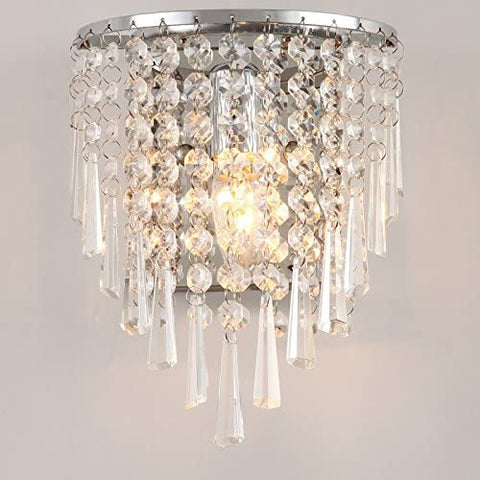 Lámpara de pared LED de cristal, lámpara de pared LED moderna para interiores, lámpara de pared decorativa para dormitorio, pasillo, cocina, sala de estar, comedor, 22 cm * 18 cm