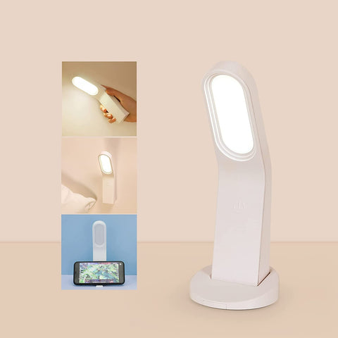 Lámpara de escritorio LED, lámpara de noche regulable, 10 niveles de brillo, protección ocular con control táctil flexible, lámpara de escritorio con puerto USB, lámpara de pared de diseño magnético