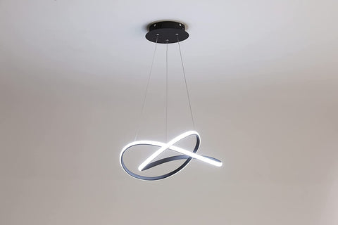 Lámpara de araña LED moderna, lámpara de techo LED de aluminio, lámpara colgante de 35W 3150 lúmenes para sala de estar, comedor, dormitorio
