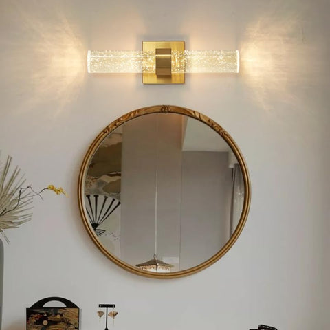 Lámpara de pared LED moderna con forma de línea, luz blanca cálida de 3000K para dormitorio, sala de estar, pasillo y entrada