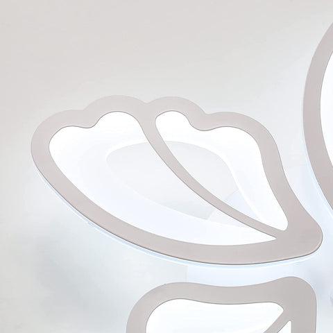 Luces de techo LED, lámpara de techo moderna de 36 W, luz blanca fría de 3500 lm 6000 K para sala de estar, dormitorio y pasillo (5 luces de techo acrílicas)