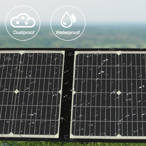 Panel Solar portátil de carga rápida plegable, cargador de batería Solar de 20V y 75W, banco de energía para teléfono, RV, relojes al aire libre, CC + USB