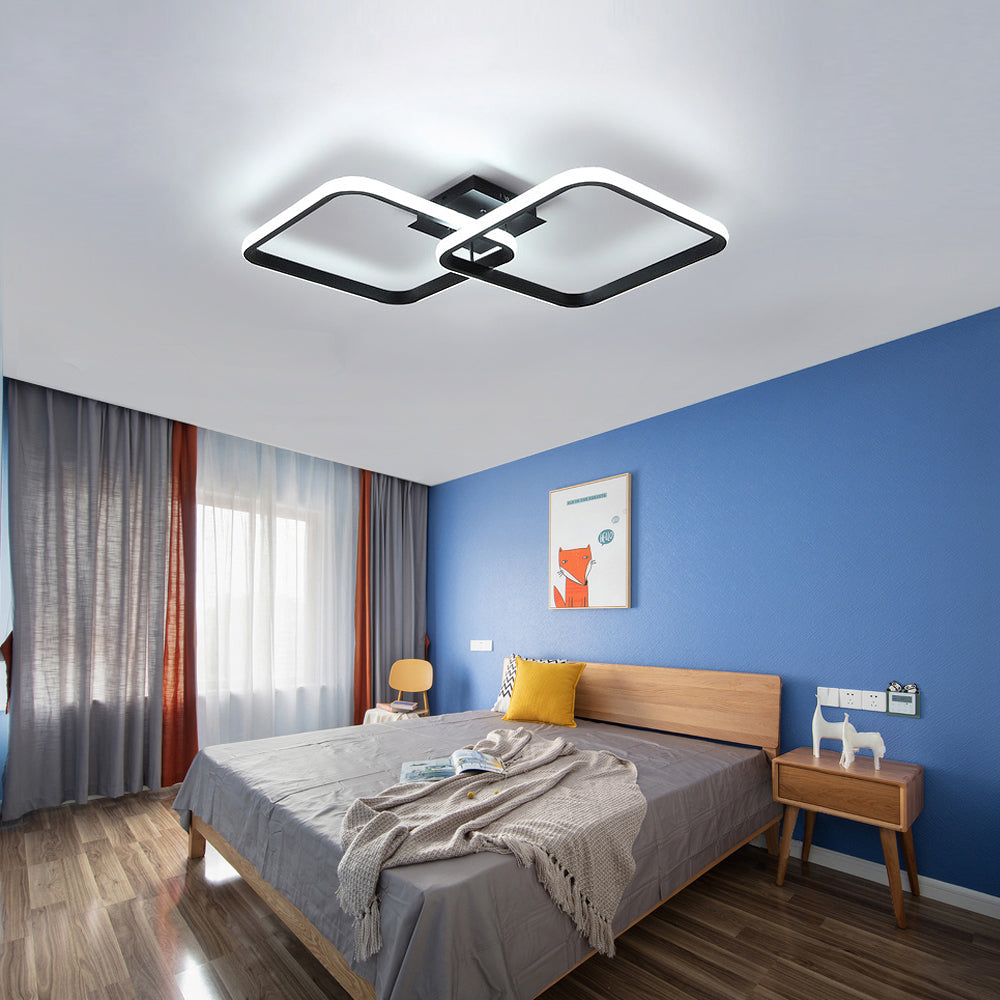 Plafonnier LED Moderne, Lampe de Plafond Acrylique 42W