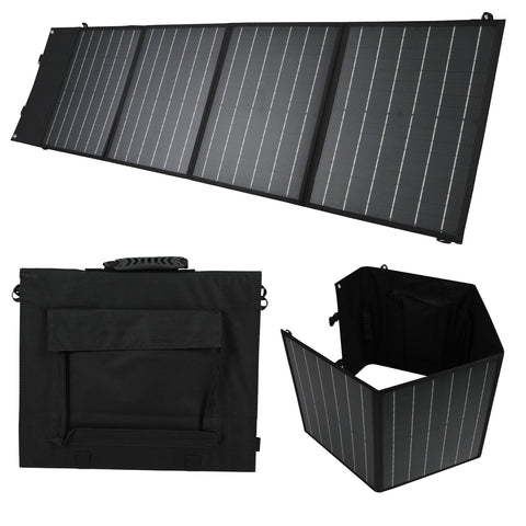 Título optimizado en francés: cargador solar plegable de 100 W y 18 V, bolsa portátil para actividades al aire libre