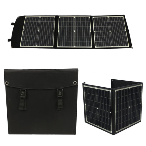 Panel Solar portátil de carga rápida plegable, cargador de batería Solar de 20V y 75W, banco de energía para teléfono, RV, relojes al aire libre, CC + USB