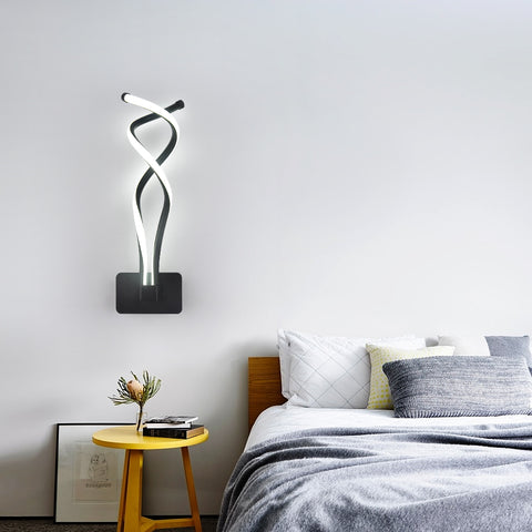 Lámpara de pared LED, lámpara de pared de cabecera de 13 W, lámpara de pared de aluminio para dormitorio, sala de estar, escaleras, pasillo