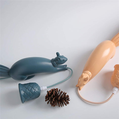 Lámpara De Araña De Ardilla De Resina,Lámpara De Animal Colgante Industrial Moderna Para Lámparas De Cocina De Habitación Infantil-Azul