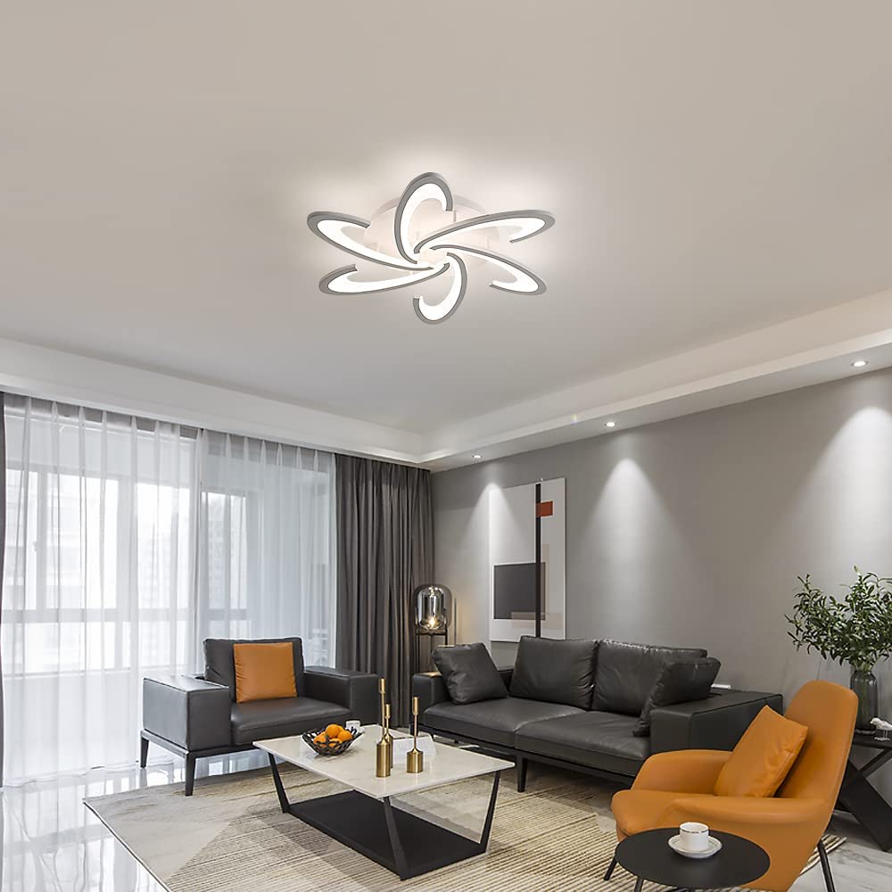 LED Plafonnier Moderne Dimmable Avec Télécommande 54W