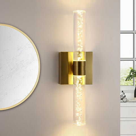 Lámpara de pared LED moderna con forma de línea, luz blanca cálida de 3000K para dormitorio, sala de estar, pasillo y entrada