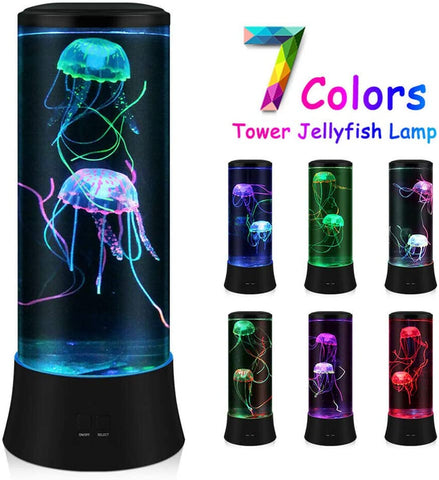 Novedad Lámpara de lava LED Medusa - 7 colores - Lámpara de ambiente estilo acuario