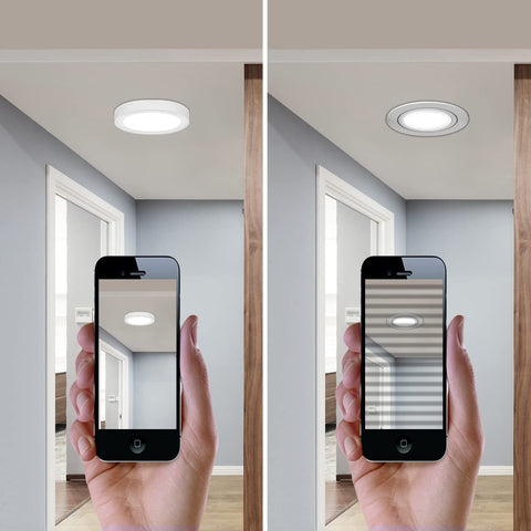 Luz de techo LED de 2 piezas, 12 W 6000 K blanco frío, lámpara de techo moderna, luz de techo redonda, luz de techo LED plana para dormitorio, sala de estar, comedor