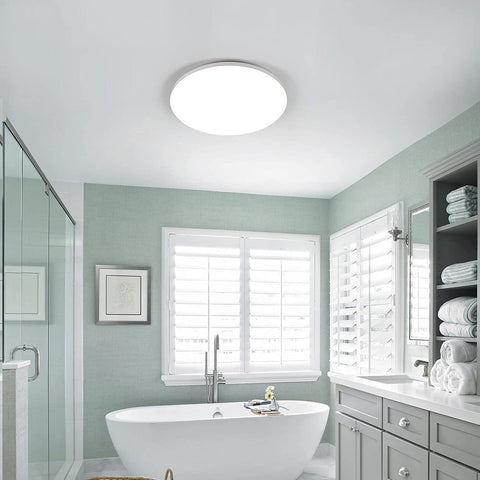 Lámpara de Techo LED, 36W 3200LM Lámpara de Techo Moderna, Lámpara de Techo LED Redonda Ultrafina para Baño Cocina Dormitorio Pasillo Balcón, Ø23*H4cm, Blanco Natural 4000K
