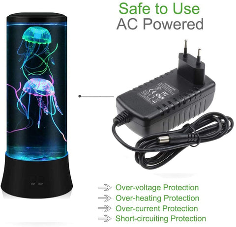 Novedad Lámpara de lava LED Medusa - 7 colores - Lámpara de ambiente estilo acuario
