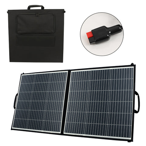 Panel solar de 100 W para central eléctrica, carga solar portátil, carga rápida USB A QC3.0 PD 45 W USB-C Puertos CC IP65 IP65 para generador/energía solar, computadora portátil, iPads
