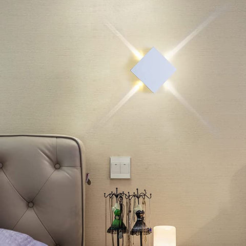 Lámpara de pared LED, SCONCE STAR Lámpara de pared LED Cross Star Light Star para pasillo pasillo blanco cálido, luz de pared