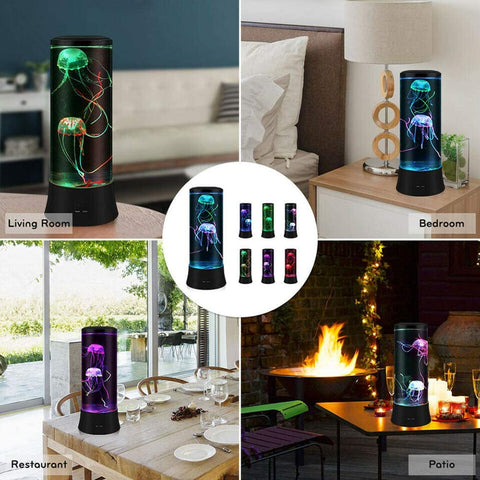 Novedad Lámpara de lava LED Medusa - 7 colores - Lámpara de ambiente estilo acuario