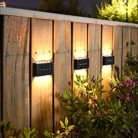 Luz solar al aire libre 2 piezas LED lámpara de pared blanco cálido 3000 K para patio jardín pasillo terraza cerca de la pared camino patio villa negro