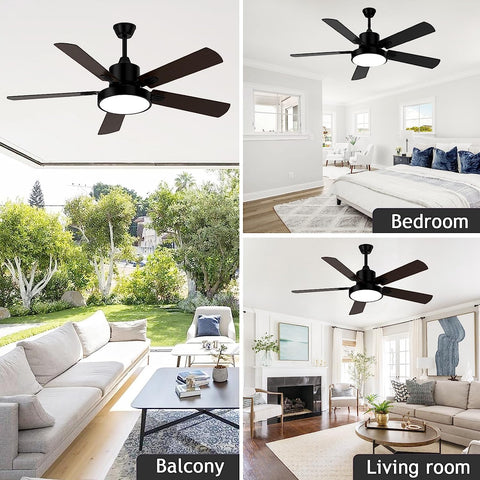 Ventilador de techo regulable con mando a distancia, lámpara colgante moderna para sala de estar, dormitorio, comedor, oficina