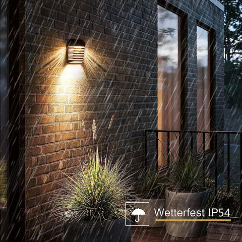 Lámpara LED de pared para exteriores, colector Solar para Patio, jardín, pasillo, terraza, camino de pared cerrado, Patio, Villa, 2 uds.
