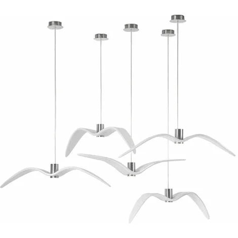Araña, Lámpara colgante 3000K luz cálida diseño de gaviota araña decorativa simple moderna Tipo B Diámetro 32cm