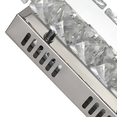 Lámpara de pared LED, lámpara de pared de cristal moderna, diseño lineal, iluminación de pared interior con luz fría de 6000 K, para baño, sala de estar, dormitorio, cocina, pasillo, restaurante