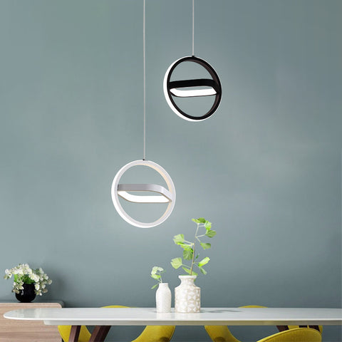 Luces colgantes Led modernas para sala de estar, dormitorio, comedor, cocina, lámpara cuadrada redonda para interiores, lámpara de suspensión, accesorio de iluminación