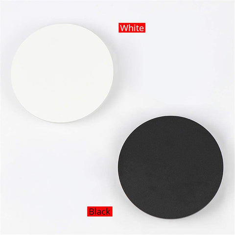 Luz LED de pared con interruptor táctil, iluminación interior para dormitorio, sala de estar, cabecera redonda, escalera, decoración de luz blanca