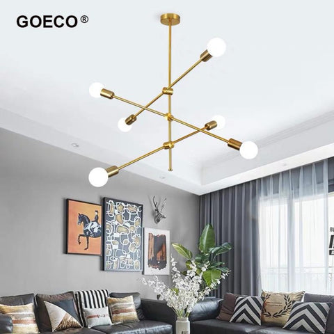 Lámpara de techo giratoria moderna, lámpara colgante de frijol mágico nórdico para sala de estar, comedor, dormitorio, decoración del hogar